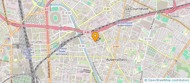 localisation de l'entreprise E.P.M  AUBERVILLIERS