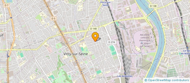 localisation de l'entreprise E P M C  VITRY-SUR-SEINE