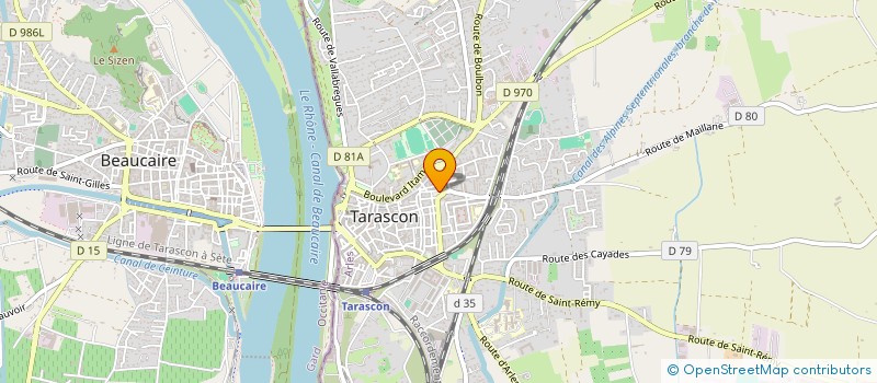 localisation de l'entreprise E.P.O.  TARASCON