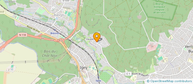 localisation de l'entreprise E.P.O.C. MANAGEMENT à VERRIERES-LE-BUISSON