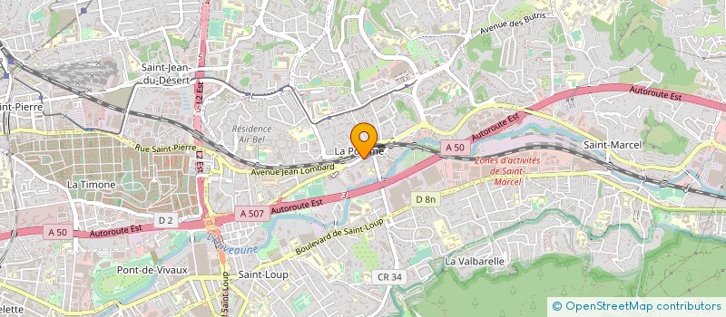 localisation de l'entreprise E.P.R à MARSEILLE