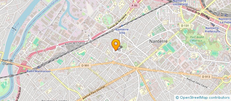 localisation de l'entreprise E.P.R.F. SERVICE à NANTERRE