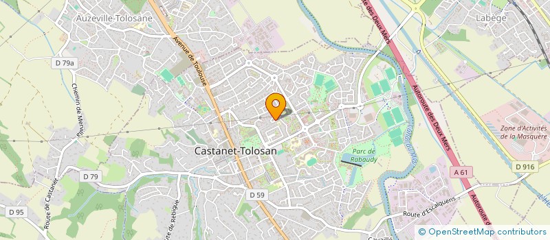 localisation de l'entreprise E.P.R.S. à CASTANET-TOLOSAN
