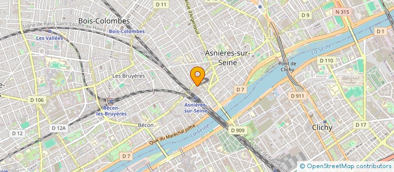 localisation de l'entreprise E.P.S.A. à ASNIERES-SUR-SEINE