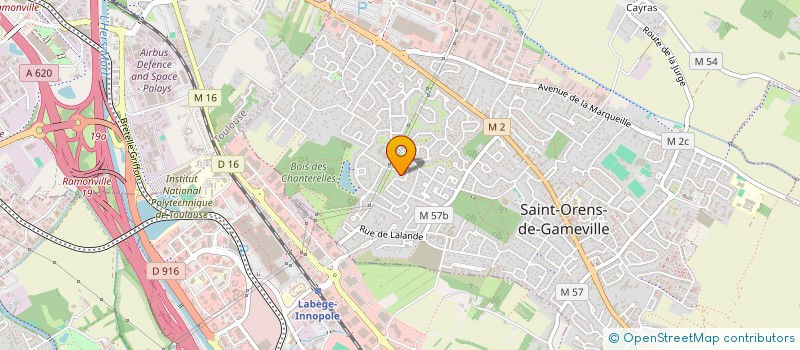 localisation de l'entreprise E.P.S.O. EXPRESSION PHOTOGRAPHIQUESAINT ORENNAISE  SAINT-ORENS-DE-GAMEVILLE