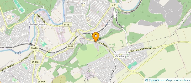 localisation de l'entreprise E P SCI  MONTOIS-LA-MONTAGNE