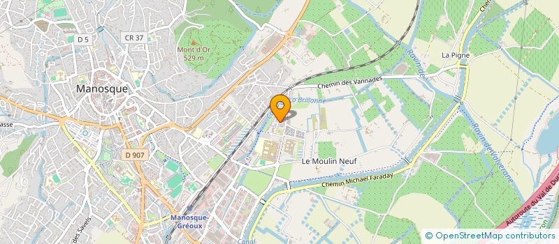 localisation de l'entreprise E.P SOINS à MANOSQUE