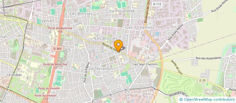 localisation de l'entreprise E P T S  BRON