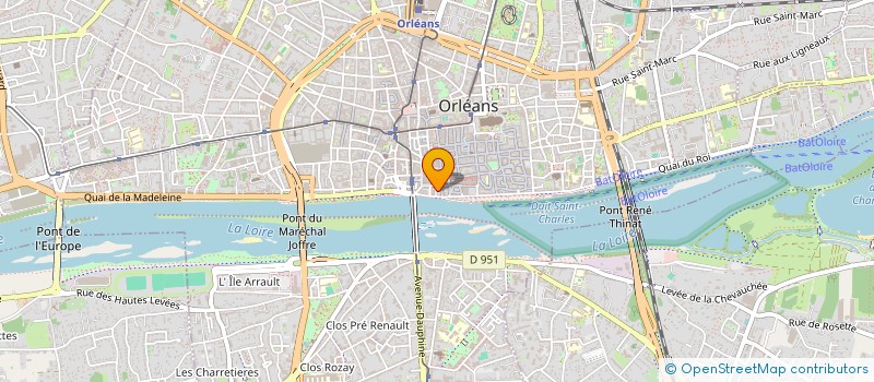 localisation de l'entreprise E P V CENTRE à ORLEANS