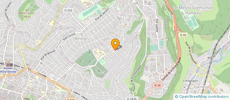 localisation de l'entreprise E.P.V. MACONNERIE à ROUEN