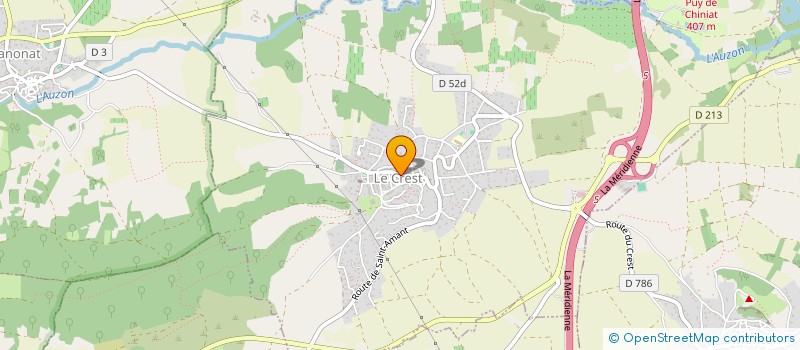 localisation de l'entreprise E-PHYS  LE CREST