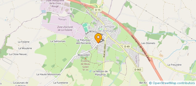 localisation de l'entreprise E-POTENTIA  LE TEMPLE-DE-BRETAGNE