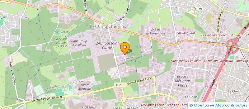 localisation de l'entreprise E PREMIUM à MERIGNAC