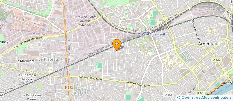 localisation de l'entreprise E' PRIM  ARGENTEUIL