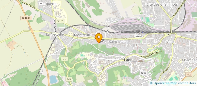 localisation de l'entreprise E PROGEST à LAON
