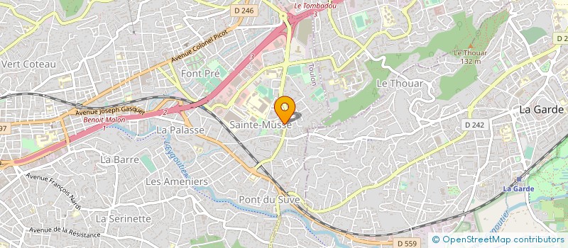 localisation de l'entreprise E PUISSANCE 3 à TOULON