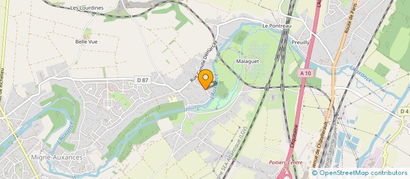 localisation de l'entreprise E QI' LIBRE à MIGNE-AUXANCES