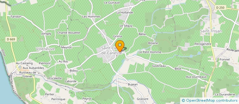 localisation de l'entreprise E-QI-LIBRE TOIT  SAINT-CIERS-DE-CANESSE