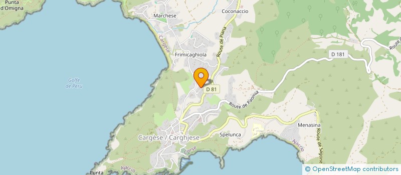 localisation de l'entreprise E QUATTRU TORRE à CARGESE