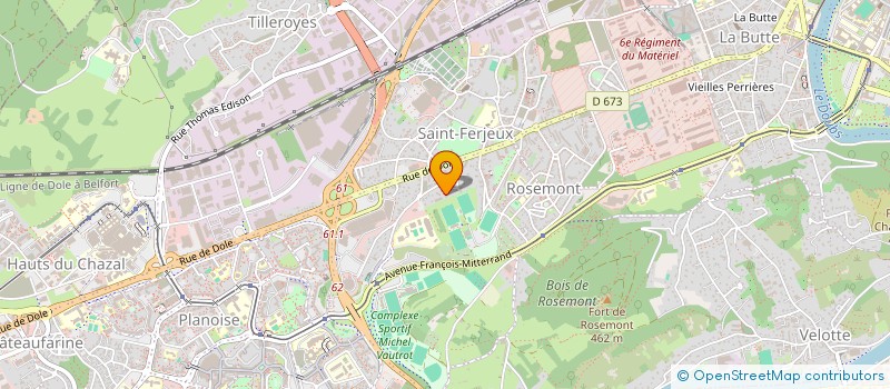 localisation de l'entreprise E'QUI LIBRE à BESANCON