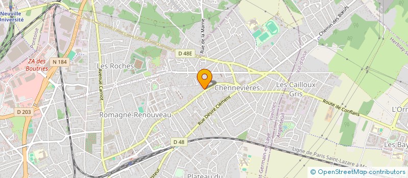 localisation de l'entreprise E.R.  CONFLANS-SAINTE-HONORINE