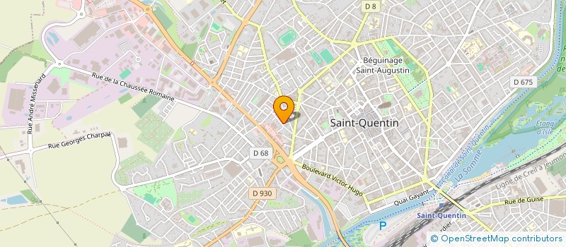 localisation de l'entreprise E.R.A.E. VAN HAUVERMAT à SAINT-QUENTIN
