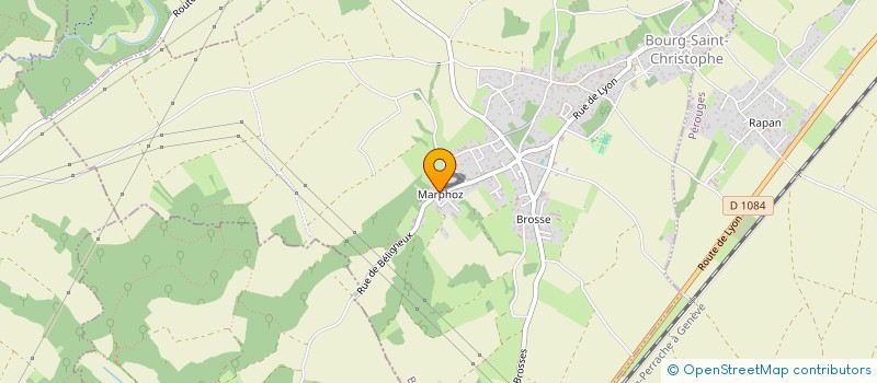 localisation de l'entreprise E.R.A ENERGIES RENOUVELABLES DE L'AIN  BOURG-SAINT-CHRISTOPHE