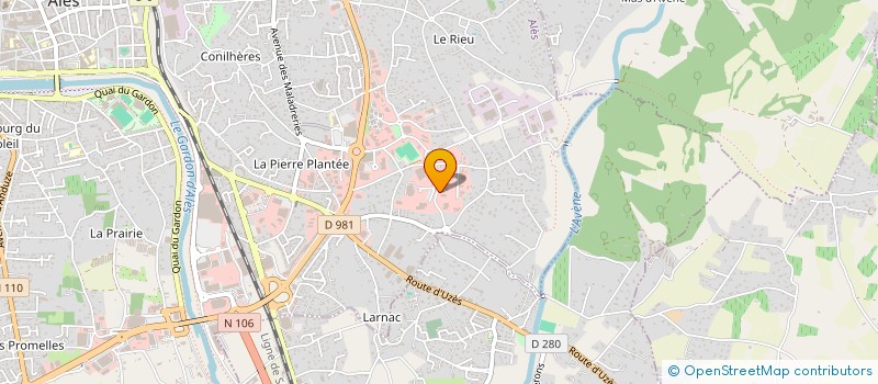 localisation de l'entreprise E.R.A.I. (ETUDE REALISAT ASSIST INTERNAT à ALES