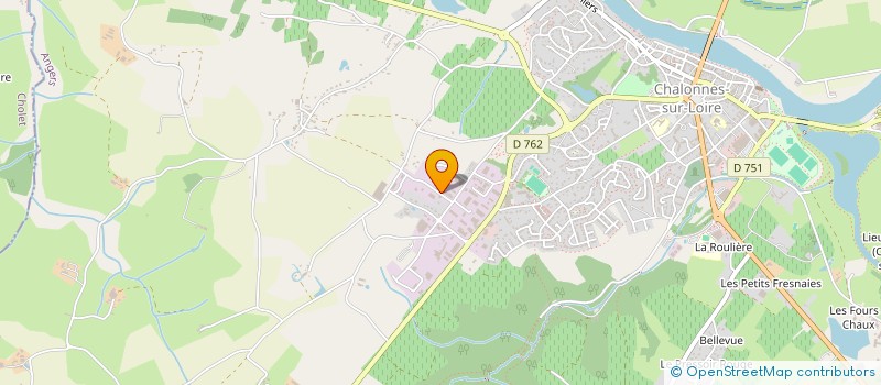 localisation de l'entreprise E.R.B. à CHALONNES-SUR-LOIRE