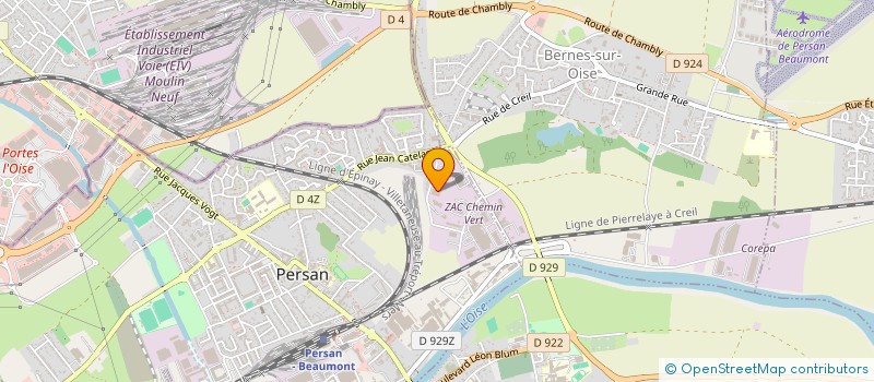 localisation de l'entreprise E R B  PERSAN