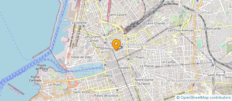 localisation de l'entreprise E.R.B.P. à MARSEILLE