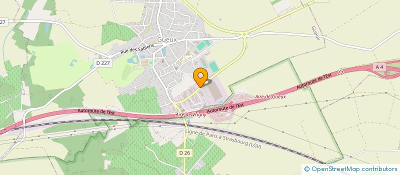 localisation de l'entreprise E.R.-B.V SYNERGIE  GUEUX