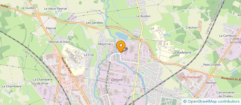localisation de l'entreprise E.R.C. AUTO à BOURG-EN-BRESSE