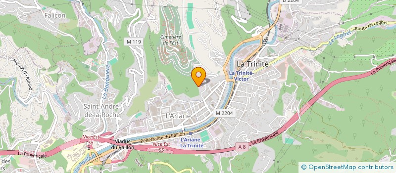 localisation de l'entreprise E R C BATI à NICE