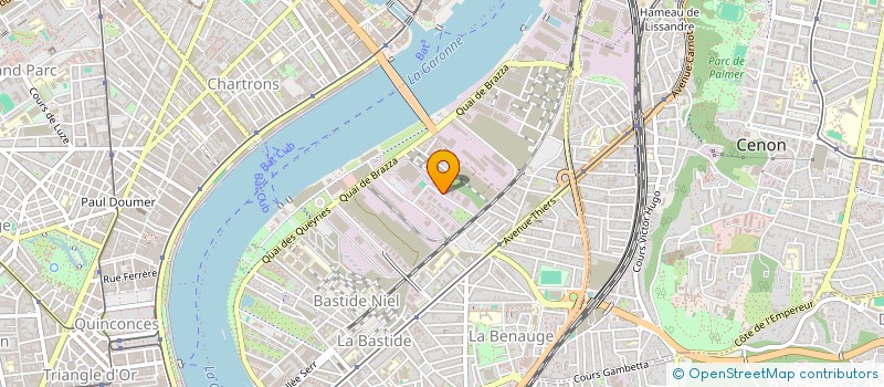 localisation de l'entreprise E.R.C.E SARL à BORDEAUX