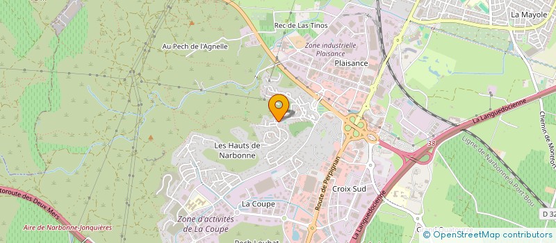 localisation de l'entreprise E.R.C.O à NARBONNE