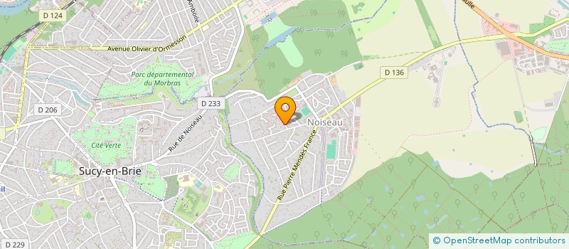 localisation de l'entreprise E.R.C.P  NOISEAU