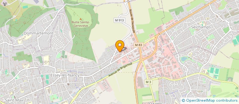 localisation de l'entreprise E.R.C.T.  ESSEY-LES-NANCY