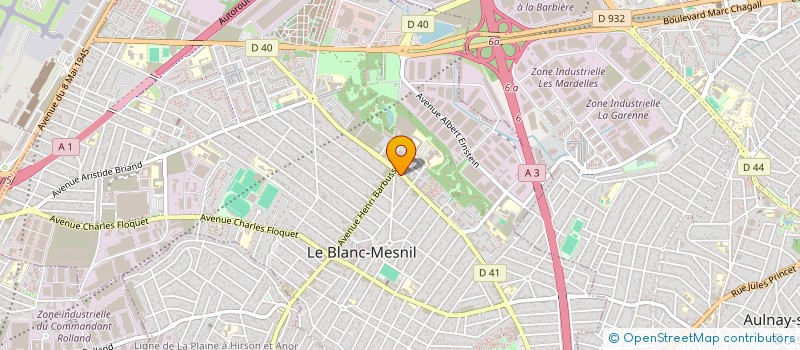 localisation de l'entreprise E.R.C.V à LE BLANC-MESNIL
