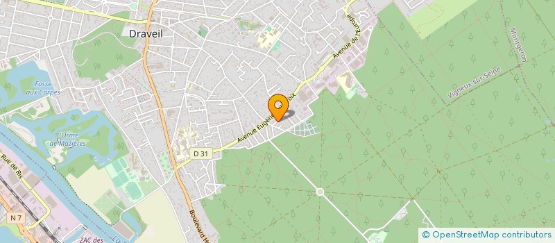 localisation de l'entreprise E.R.CLIM SERVICES à DRAVEIL