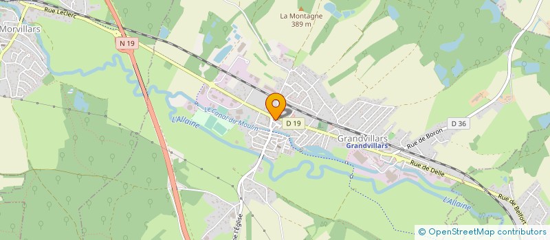 localisation de l'entreprise E&R CONSULTANTS GRANDVILLARS à GRANDVILLARS