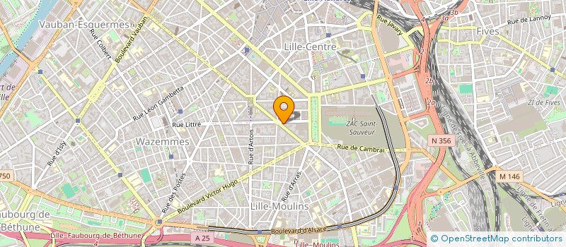 localisation de l'entreprise E.R.D.P. à LILLE
