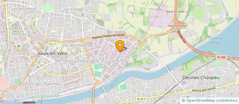 localisation de l'entreprise E R D T à VAULX-EN-VELIN