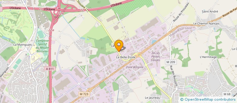 localisation de l'entreprise E.R. DECO  CARQUEFOU