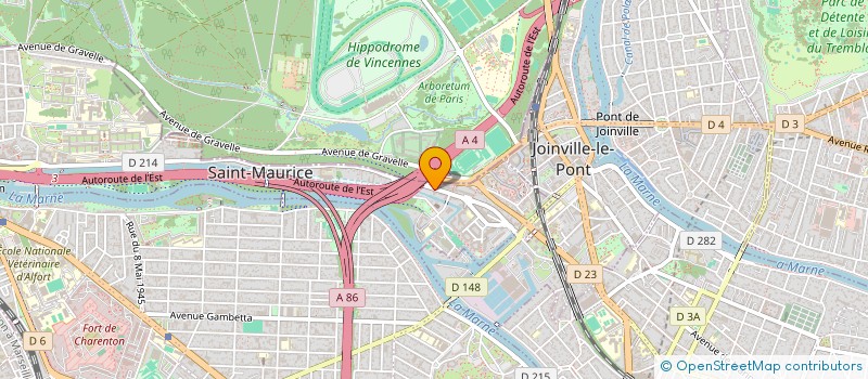 localisation de l'entreprise E.R.E CONSULTING à SAINT-MAURICE