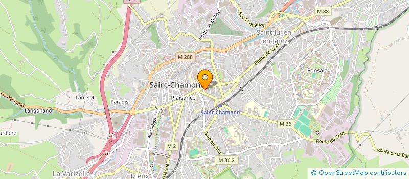 localisation de l'entreprise E R G à SAINT-CHAMOND