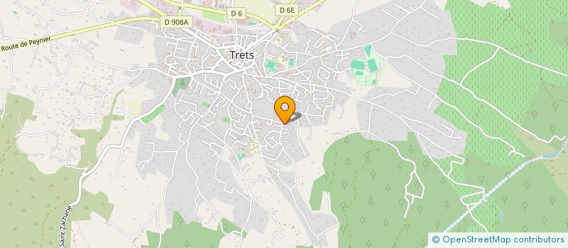 localisation de l'entreprise E.R.G. à TRETS