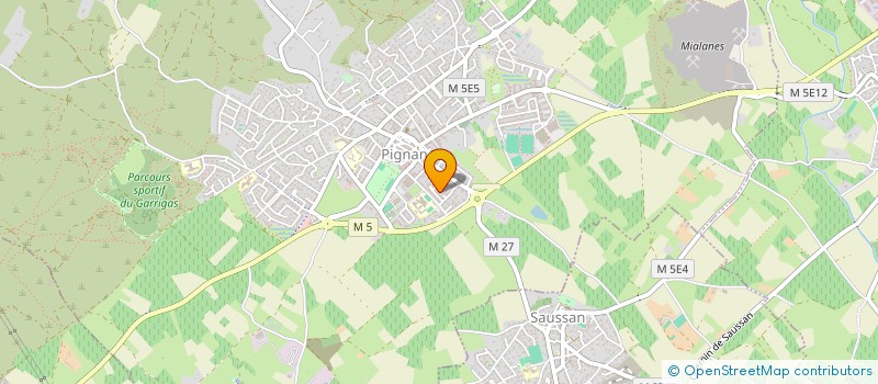 localisation de l'entreprise E R G C 34 à PIGNAN