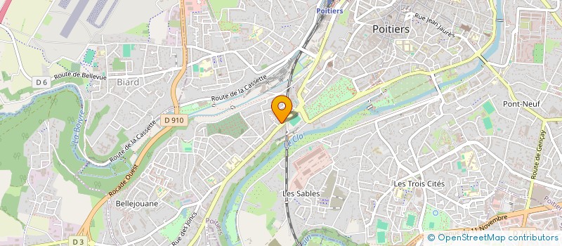 localisation de l'entreprise E R G I C à POITIERS