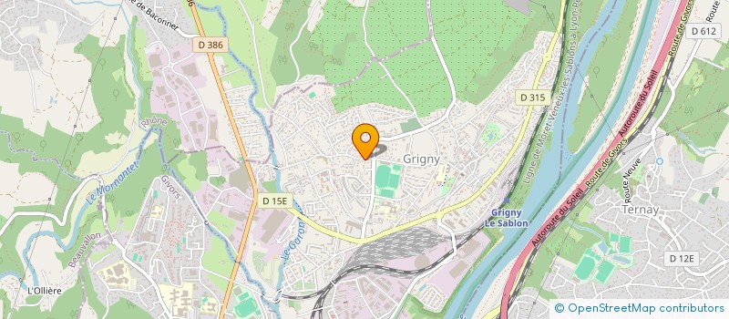 localisation de l'entreprise E R G M à GRIGNY